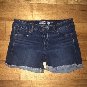 American Eagle Midi Jean Shorts